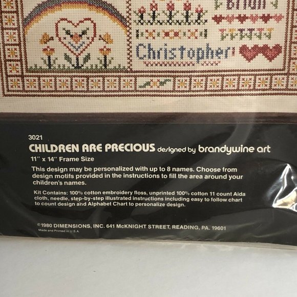 Vintage Dimensions Children are Precious Counted - Picture 5 of 8